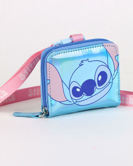 Plånbok Stitch i blå, polyuretan