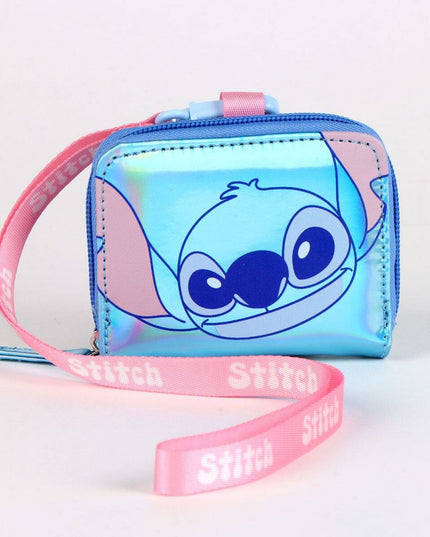 Plånbok Stitch i blå, polyuretan