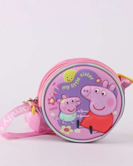 Axelväska Peppa Pig för barn, rosa