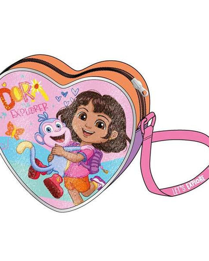 Axelväska Dora The Explorer, fuchsia, justerbar rem