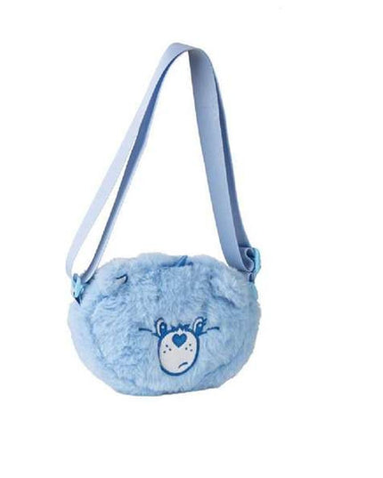 Axelväska Care Bears i plysch, blå