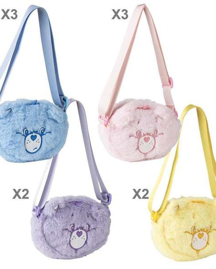 Axelväska Care Bears i plysch, blå