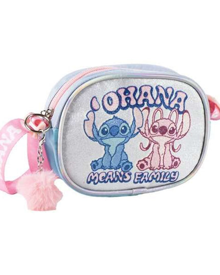 Axelväska Disney Stitch, blå, justerbart axelband