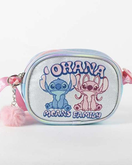 Axelväska Disney Stitch, blå, justerbart axelband