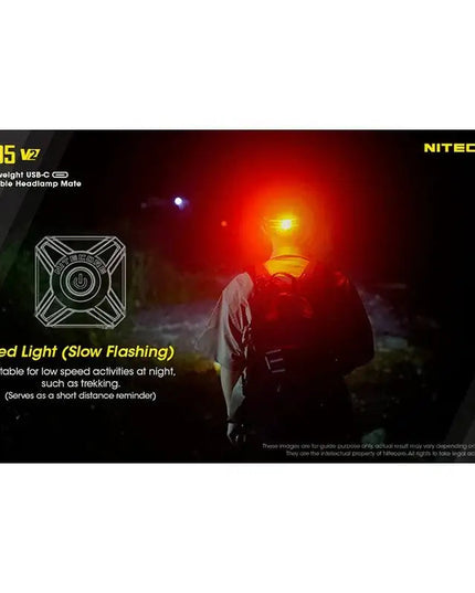 Nitecore NU05 V2 – Ultralätt säkerhetsficklampa med USB-C och 5 ljuslägen (40lm)