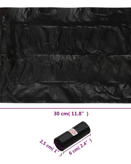 Hundbajspåsar 750 St Svart 30X20 Cm Pe