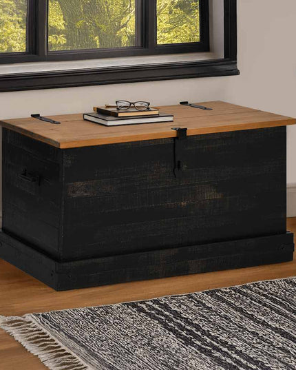 Förvaringskista Halden 91X48X47 Cm Massiv Trä Furu