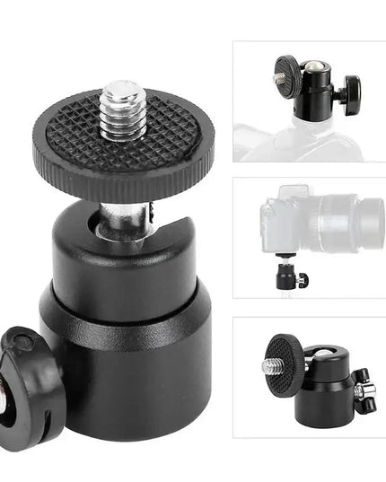 Kulledsfäste Mini 360°,  1/4" - Aluminium