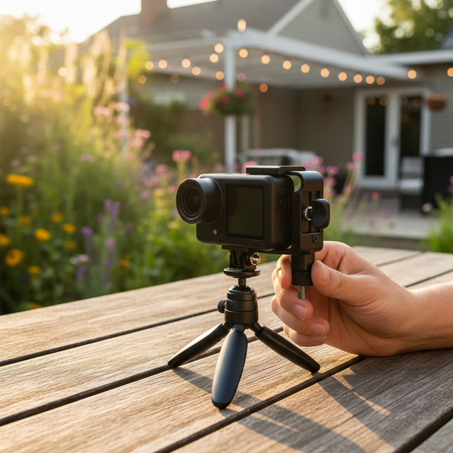 Adapter Osmo Pocket 2 till GoPro-fäste och 1/4" skruvfäste inkl. låsskruv