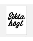 70x100 cm / Vit/svart