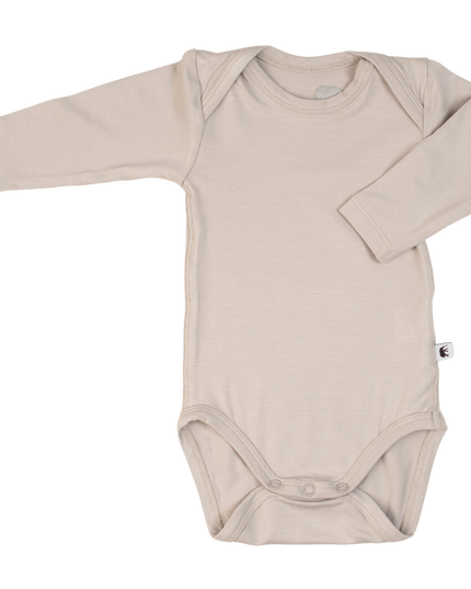 Bamboo Baby Long Sleeve Body - GRÅ