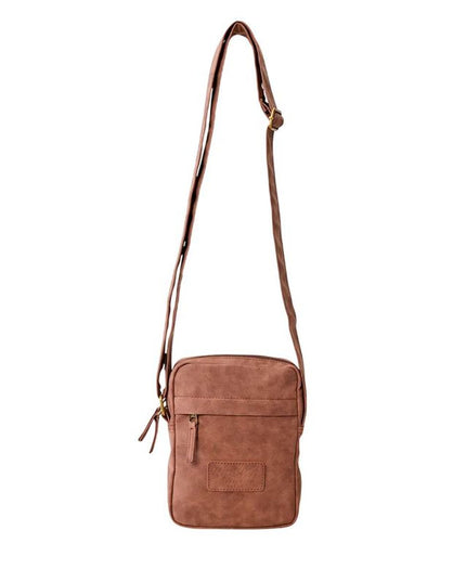 Axelväska Rip Curl Classic Leazard No Idea Pouch, brun, kompakt format