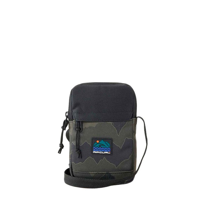 Axelväska Rip Curl Slim Pouch Search Camo, svart, kompakt