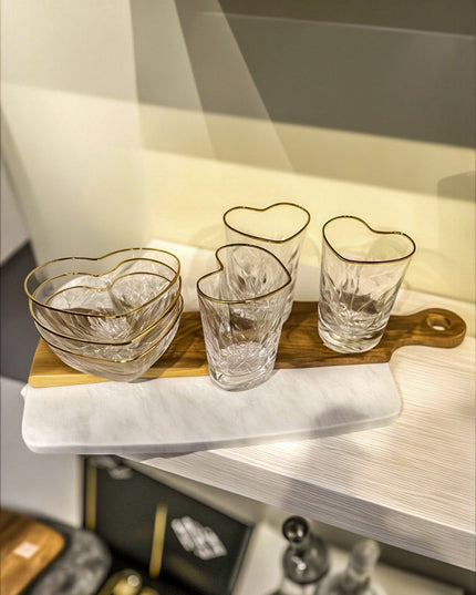 Hjärtformade Glas
