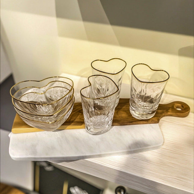 Hjärtformade Glas
