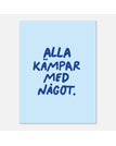 30x40 cm / Blå/blå