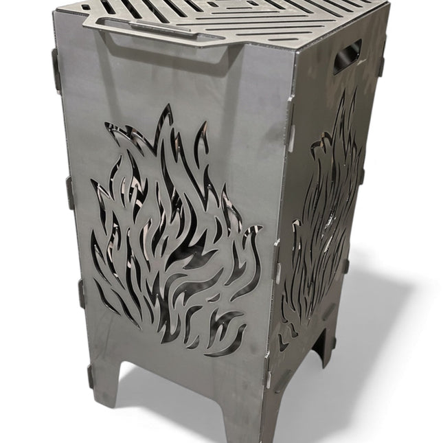 Eldkorg - XL inkl. Grillgaller (40x40x76cm)