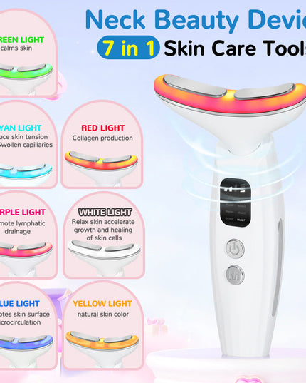 7-färger Ansiktsmassage Lift Device
