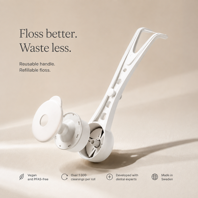 The reusable dental flosser