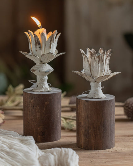 2-pack Lotus Ljusstake