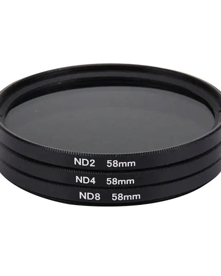 JUNESTAR 58mm ND Filterkit (ND2 + ND4 + ND8) för Actionkameror