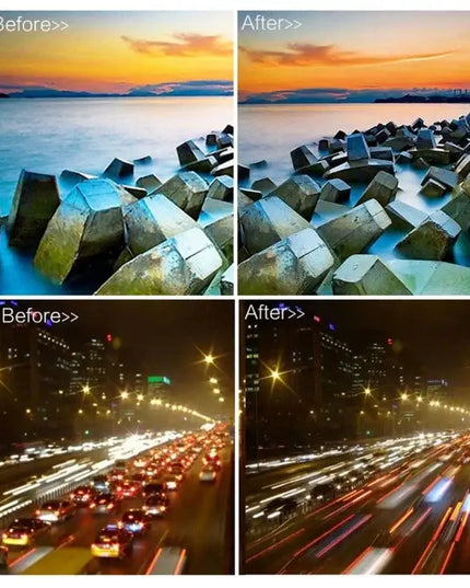 JUNESTAR 58mm ND Filterkit (ND2 + ND4 + ND8) för Actionkameror