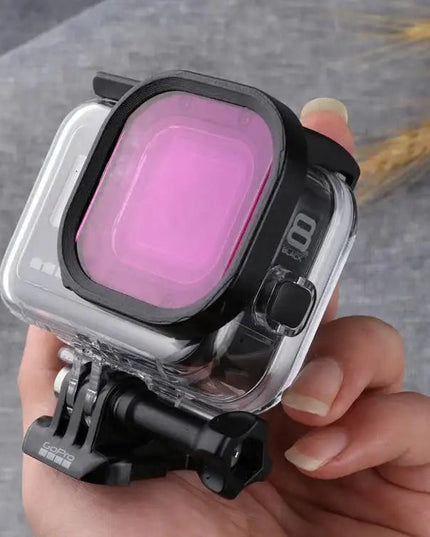 Rosa, Lila & Röd 3-Färgade Dykfilter till GoPro Hero8 Black