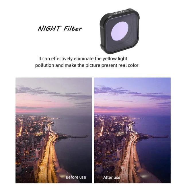 JSR KB Series Night Filter till GoPro HERO9–13 Black