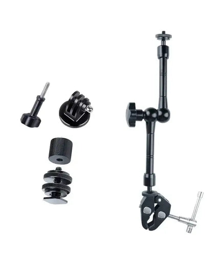 Magic Arm Dubbel 360° Kulled + Klämma - 11" - Aluminium - Kit