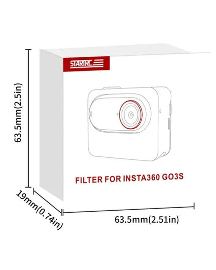 Insta360 GO 3S STARTRC MCUV - STARTRC MCUV Linsfilter för Insta360 GO