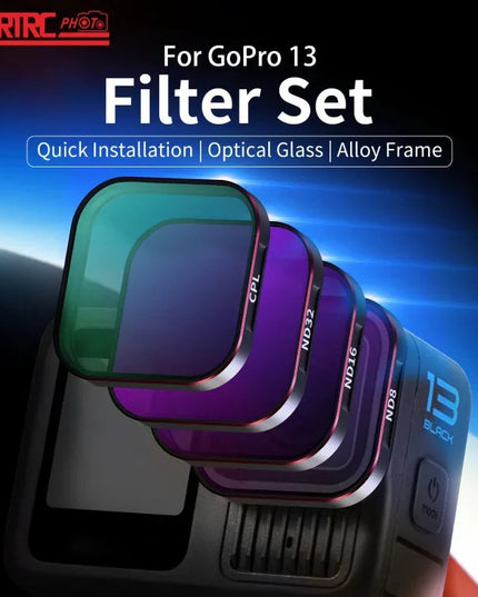 GoPro HERO13 Black STARTRC Quick Release 4-i-1 Filterkit (ND8/ND16/ND32/CPL)