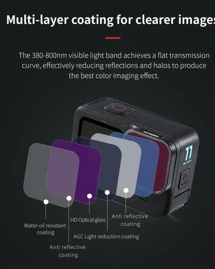 STARTRC 4 i 1 ND8 ND16 ND32 CPL Filter till GoPro HERO13 Black /12 Black /11 Black /10 Black /9 Black