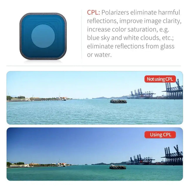 STARTRC 4 i 1 ND8 ND16 ND32 CPL Filter till GoPro HERO13 Black /12 Black /11 Black /10 Black /9 Black