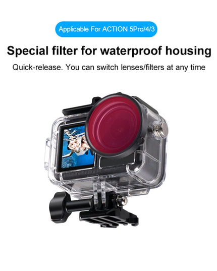 Dykfilter Osmo Action 5 Pro för Klara Undervattensbilder