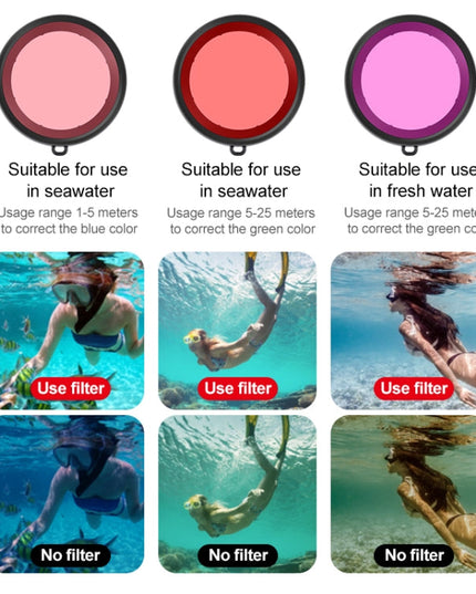 Dykfilter Osmo Action 5 Pro för Klara Undervattensbilder