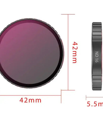DJI Osmo Action 6 – STARTRC 4-i-1 Filterkit (CPL / ND8 / ND16 / ND32)