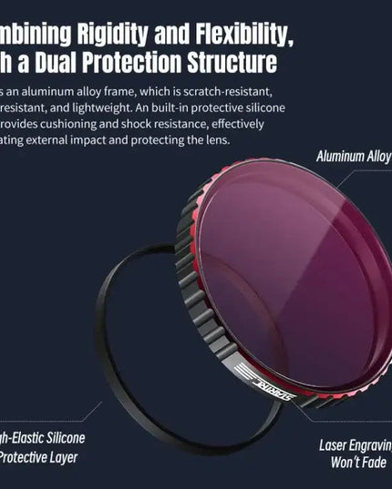 DJI Osmo Action 6 – STARTRC 4-i-1 Filterkit (CPL / ND8 / ND16 / ND32)