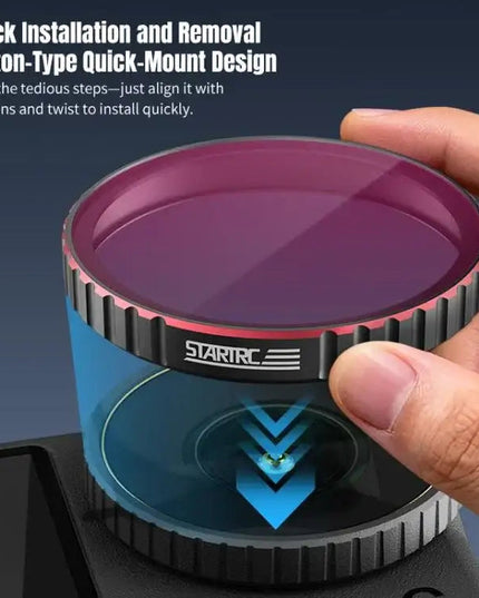 DJI Osmo Action 6 – STARTRC 4-i-1 Filterkit (CPL / ND8 / ND16 / ND32)