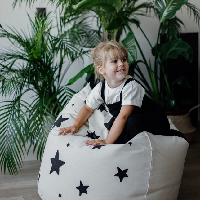 Saccosäck, Panda med stjärnor svart