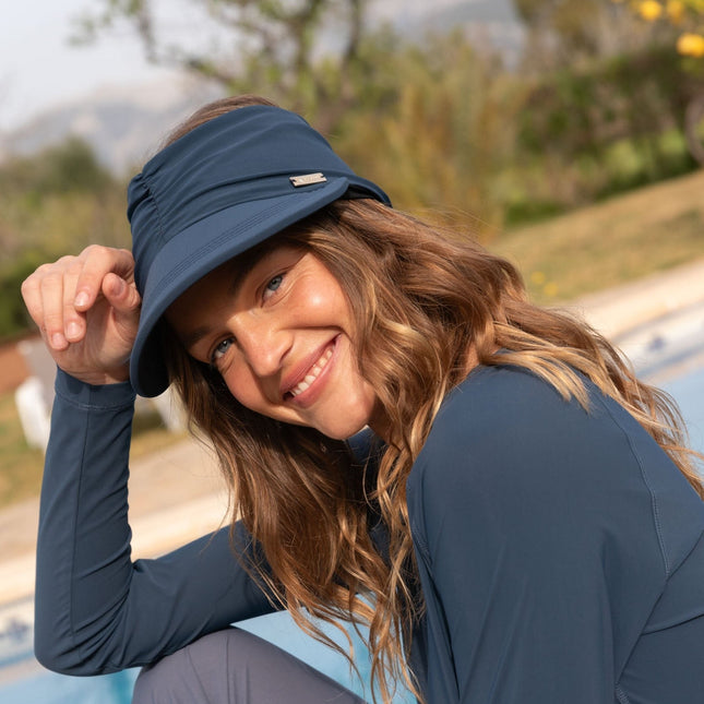 Capri Vändbart UV-Visir Marinblått/Svart