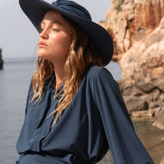 Bahamas UV-solhatt Marinblå