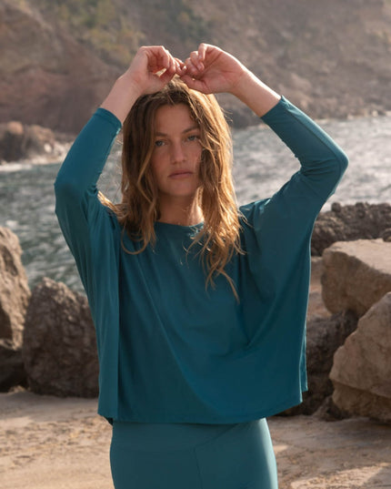 Mykonos UV-topp Blågrön