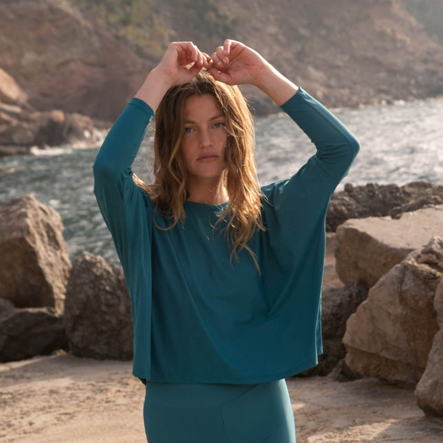 Mykonos UV-topp Blågrön