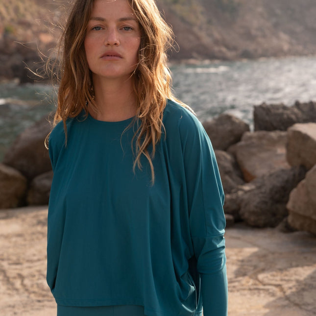 Mykonos UV-topp Blågrön