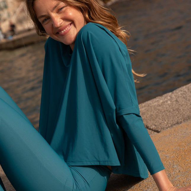 Mykonos UV-topp Blågrön