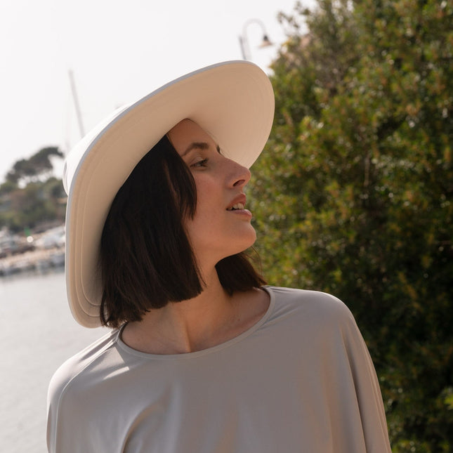 Bahamas UV-solhatt vit