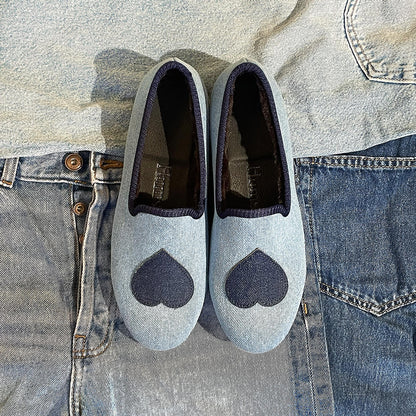 Denim Heart Loafer
