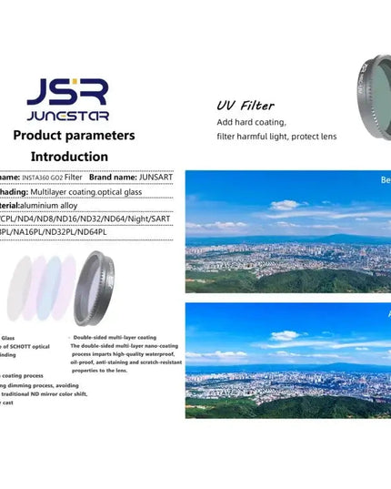 JSR LS Series filter till Insta360 Go2 & Go3
