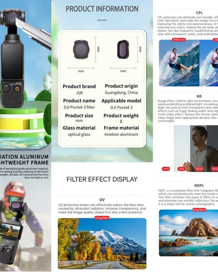 DJI Osmo Pocket 3 JSR ZB Series Kamerafilter