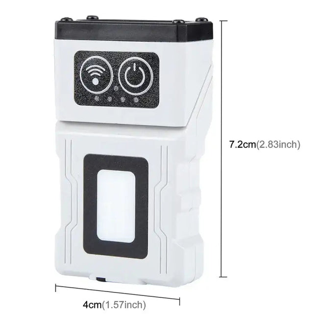 Multifunktionell roterande arbetslampa med sensor och magnetisk docka